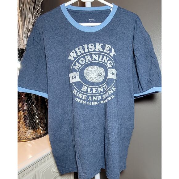 Whiskey Morning Blend Rise And Shine Graphic Tshirt Sz XL Unisex Men Women Gift - Picture 1 of 4